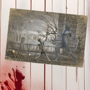 Papier Mousseline Loup-garou squelette en découpage d'Halloween