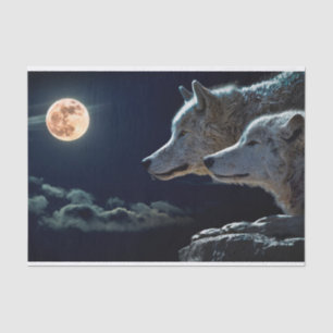 Papier Mousseline Loups