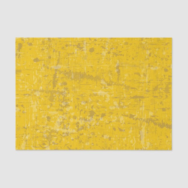 Papier Mousseline Louveur d'art peintre Abstrait Jaune (Recto)