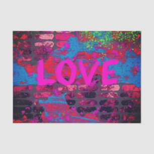 Papier Mousseline Love Graffiti Tissue Paper