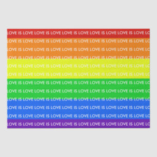 Papier Mousseline Love is Love Gay Pride LGBTQ Beautiful