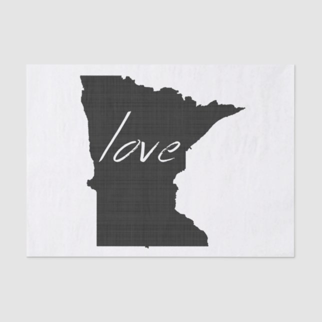 Papier Mousseline Love Minnesota (Recto)