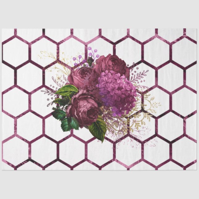 Papier Mousseline Lovely Bee Series Design 55 (Recto)