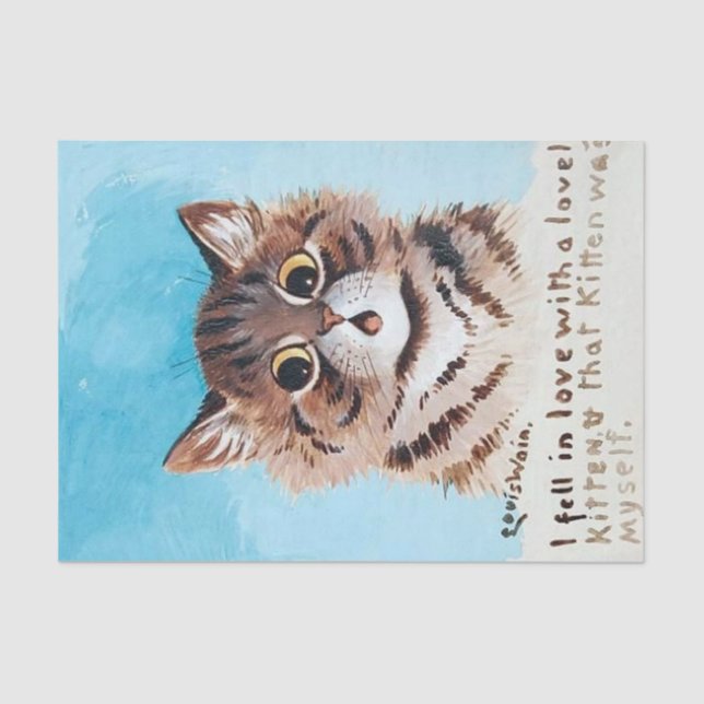 Papier Mousseline Lovely Kitten, Louis Wain (Recto)