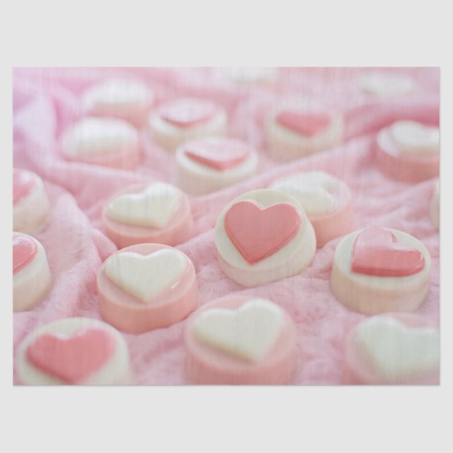 Papier Mousseline lovely pink  (Recto)