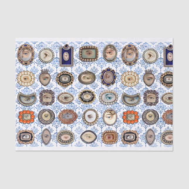 Papier Mousseline Lover's Eyes, art original inspiré par les Victori (Recto)