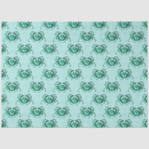 Papier Mousseline Lt Blue et Gold Nautical Series Design 15