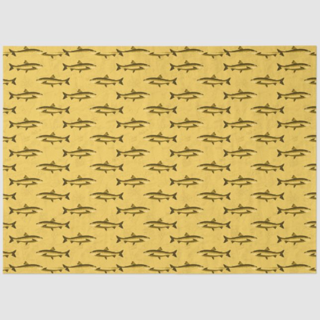 Papier Mousseline Lt Blue et Gold Nautical Series Design 16 (Recto)