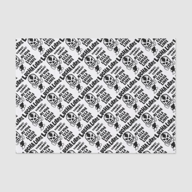 Papier Mousseline LUCHA LIBRE#51mono (Recto)