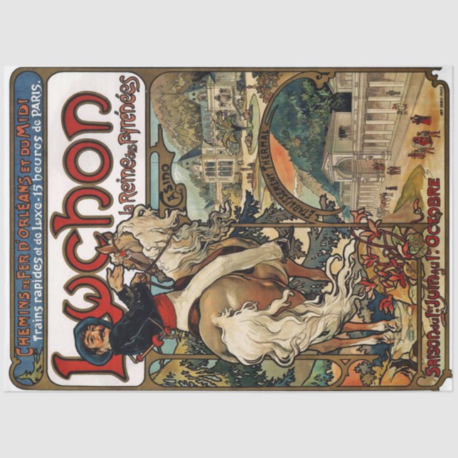 Papier Mousseline Luchon, Mucha (Recto)