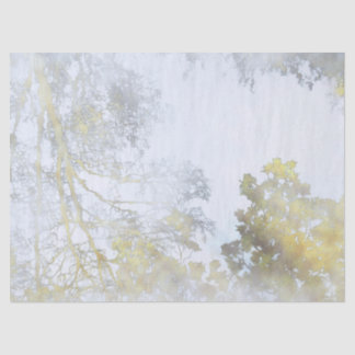 Papier Mousseline Lueur dorée à larges feuilles