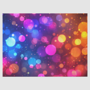 Papier Mousseline Lumières Bokeh Néon Abstraites