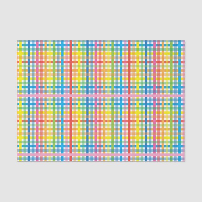 Papier Mousseline Lumineux coloré Plaid (Recto)