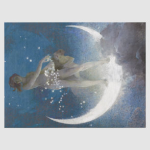 Papier Mousseline Luna Goddess at Night Scattering Stars