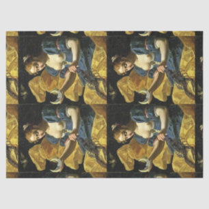 PAPIER MOUSSELINE LUNE ANTIQUE DE LA RENAISSANCE TAROTS 18 /THE