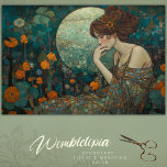 Papier Mousseline Lune Blossom Art Nouveau Découpage Vintage<br><div class="desc">Moon Blossom Art Nouveau Découpage papier Tissu Rehaussez votre emballage cadeau ou découpage d'oeuvres d'art avec le "Moon Blossom Vintage Art Nouveau Tissu Paper". L'élégance Art Nouveau prend vie avec le doux repos d'une femme au milieu d'un jardin d'imaginaires. Le design harmonise un turquoise profond avec des éclats de fleurs...</div>