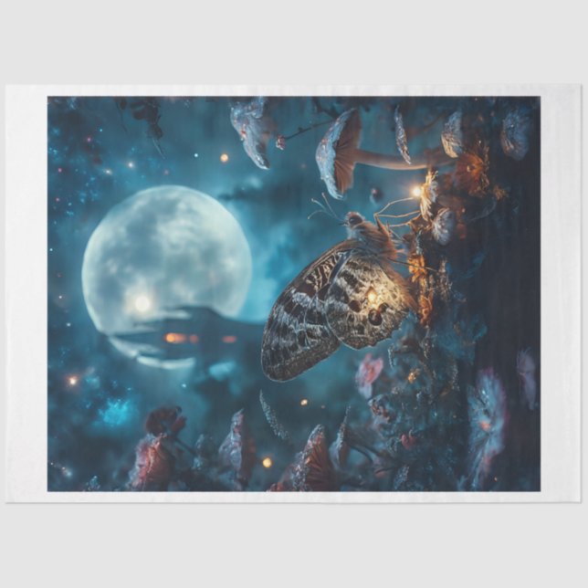 Papier Mousseline Lune de champignon (Recto)