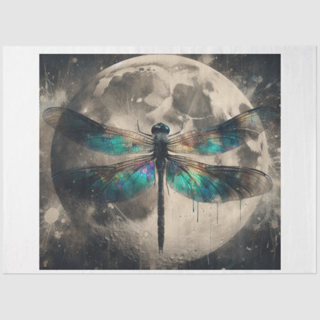 Papier Mousseline Lune dragonfly (Recto)