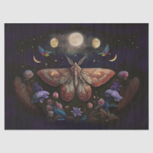Papier Mousseline Lune vacillante de Michelle, papillon coloré