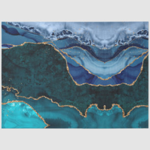 Papier Mousseline Lux Peacock Agate & Gold