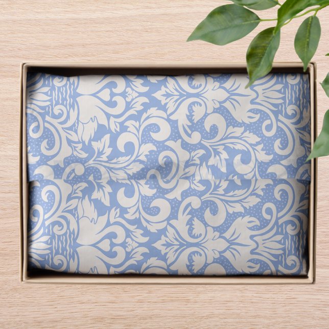 Papier Mousseline Luxe Damask Romantique Swan Love (Créateur téléchargé)