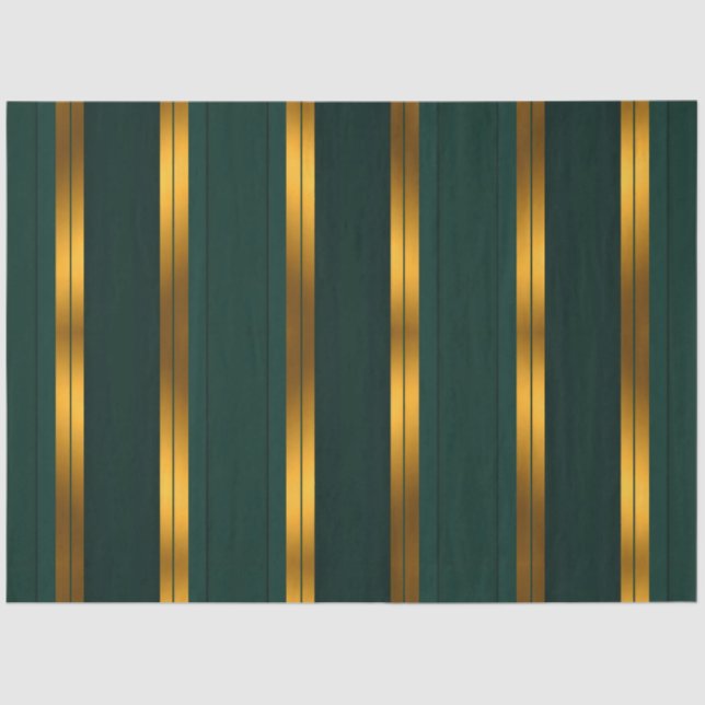 Papier Mousseline Luxe Popular Green Gold Linen Texture Collection (Recto)