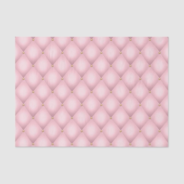 Papier Mousseline Luxueux Motif en diamant verni rose (Recto)