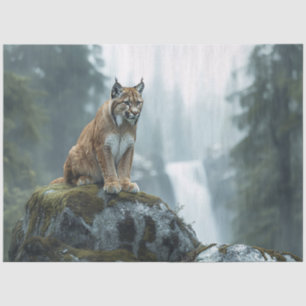 Papier Mousseline Lynx dans la page de découpage Pittoresque sauvage