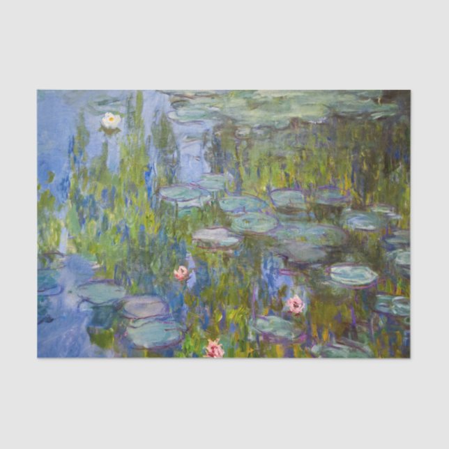 Papier Mousseline Lys d'eau Claude Monet (Recto)