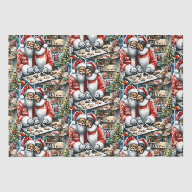 Papier Mousseline M. et Mme Clause Jolie Noël (Recto)