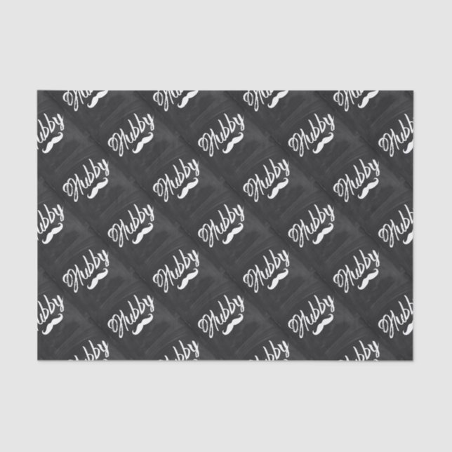 Papier Mousseline M. Mustache marié récemment Groom Honeymoon hubby (Recto)