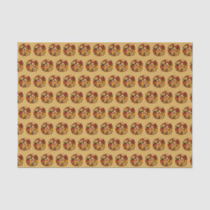 Papier Mousseline Mabon Automne Equinox Wreath on Fall Gold