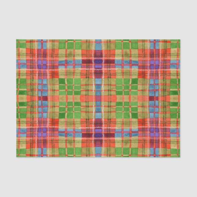 PAPIER MOUSSELINE MAC RAE TARTAN (Recto)