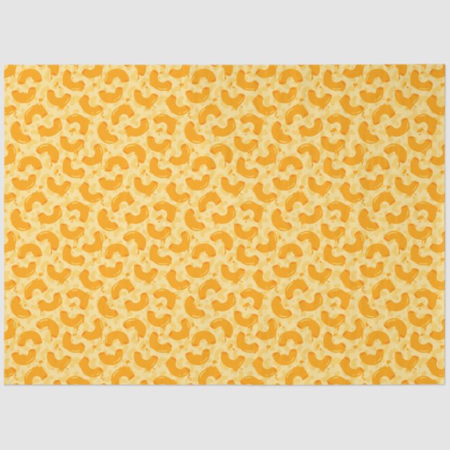 Papier Mousseline Macaroni et Motif de fromage (Recto)