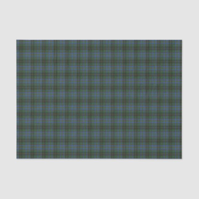 Papier Mousseline MacInnis Chasse Tartan écossais antique (Recto)
