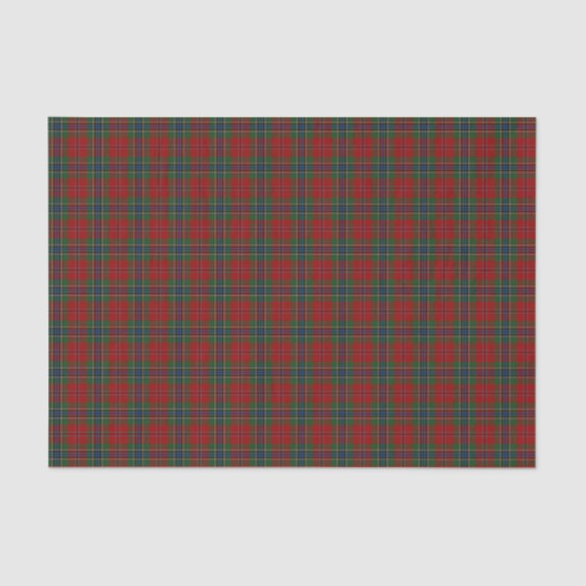 Papier Mousseline Maclean Tartan Scottish Modern MacLean de Duart (Recto)