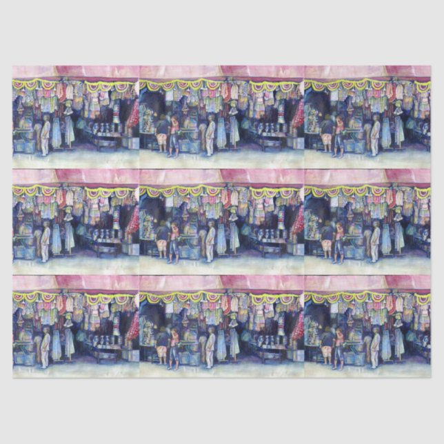 Papier Mousseline Mad Man on Market and Main, Singapour (Recto)