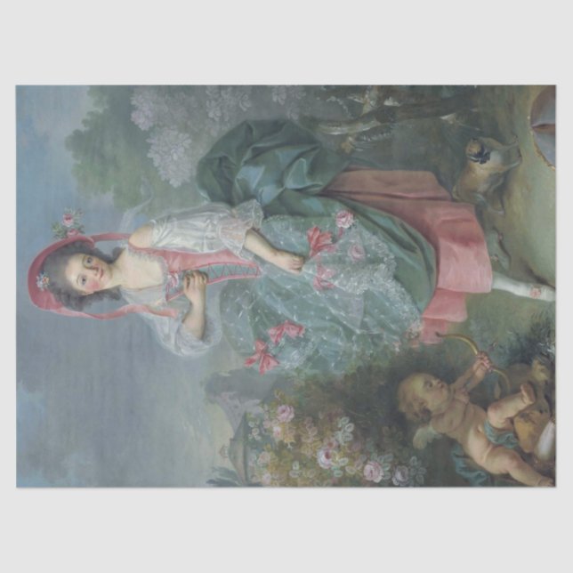 Papier Mousseline Mademoiselle Guimard (par Jacques-Louis David) (Recto)