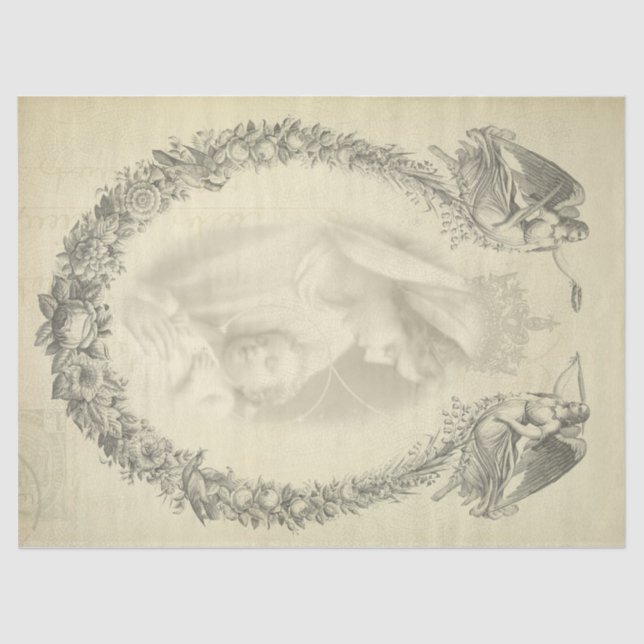 Papier Mousseline Madona Dedoupage Paper de Nicole (Recto)