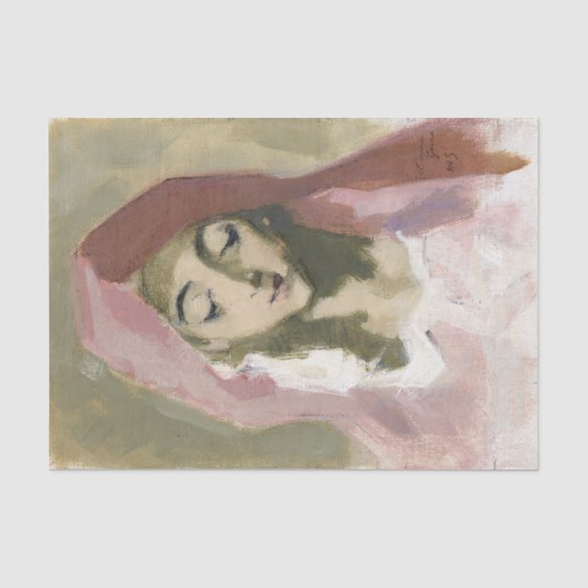 Papier Mousseline Madonna de la Charité, Helene Schjerfbeck (Recto)