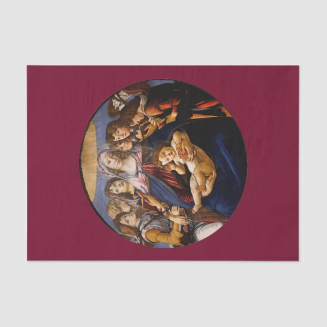 Papier Mousseline Madonna du papier de tissus de grenade (Recto)