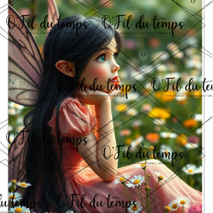 Papier Mousseline Magical Fairy Princess Decoupage