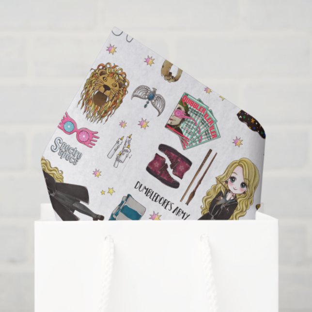 Papier Mousseline Magical Luna Lovegood Watercolor (Sac cadeau)