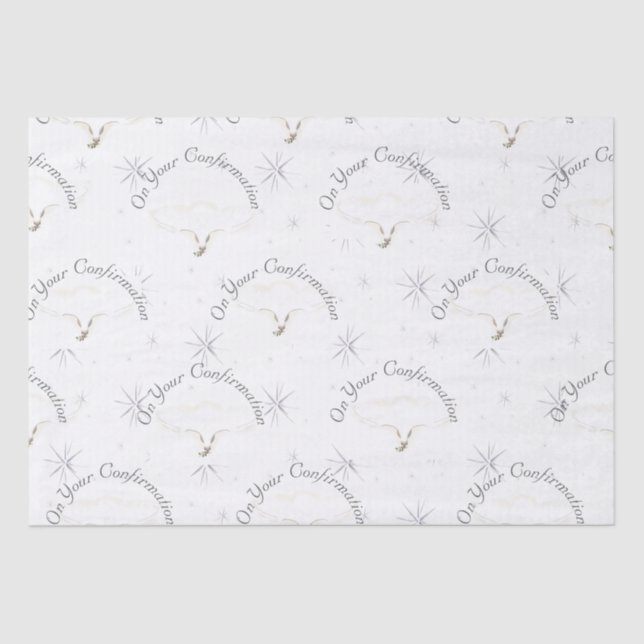 Papier Mousseline Magnifique sacrement de la confirmation (Recto)