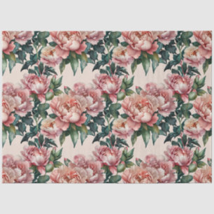 Papier Mousseline Magnifique tourbière rose fleurissant découpage