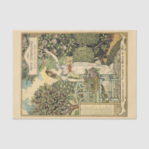 Papier Mousseline Magnifiquement illustré vintage Jardinière 1896