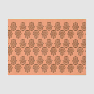 Papier Mousseline Main de henné de Hamsa (orange)
