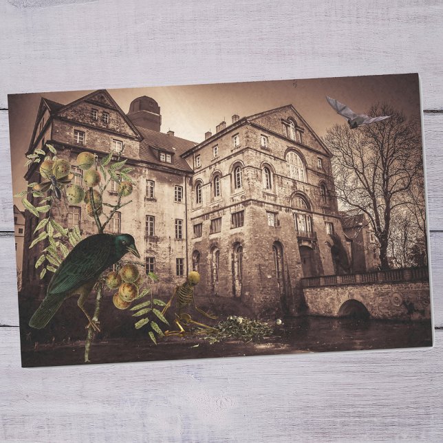 Papier Mousseline Maison hantée Halloween Halloween vintage (Créateur téléchargé)