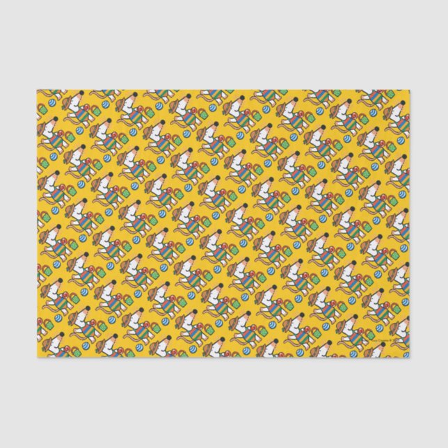 Papier Mousseline Maisy à l'anniversaire de plage (Recto)