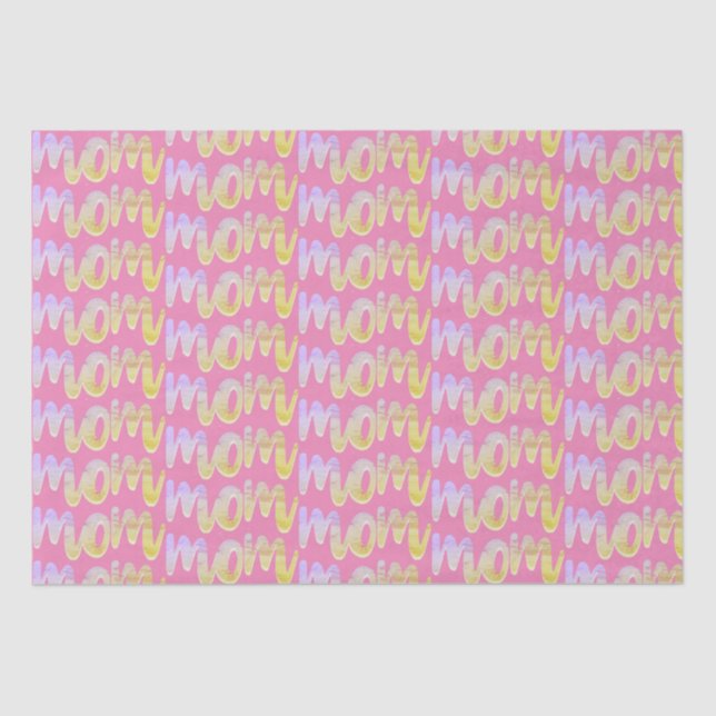 Papier Mousseline Maman tout sur impression (Recto)